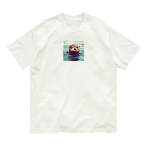 カワウソ オーガニックコットンTシャツ