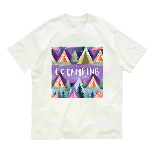 カラフルテントでGO CAMPING オーガニックコットンTシャツ