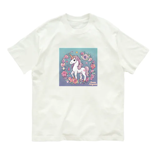 Flower Fairycorn (フラワーフェアリコーン) オーガニックコットンTシャツ