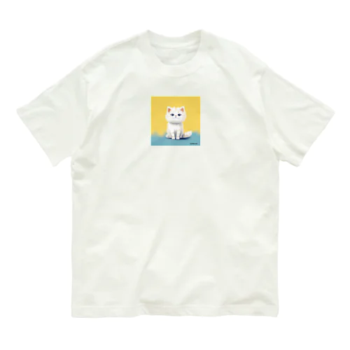 三つ子ネコのレモ オーガニックコットンTシャツ