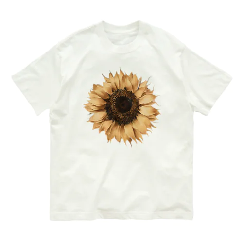 ヒマワリ Sunflower オーガニックコットンTシャツ