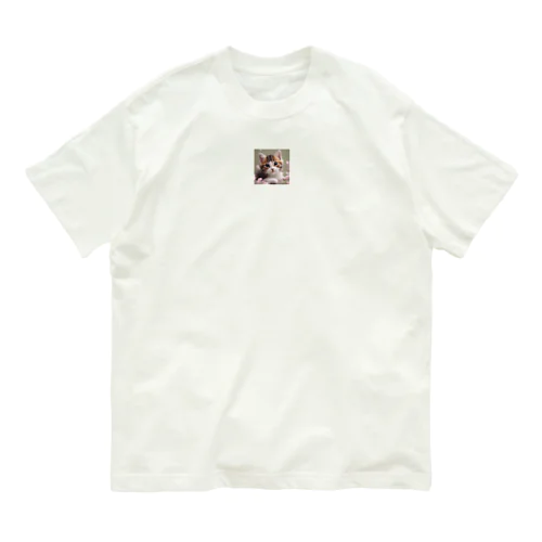 可愛い猫ちゃん Organic Cotton T-Shirt