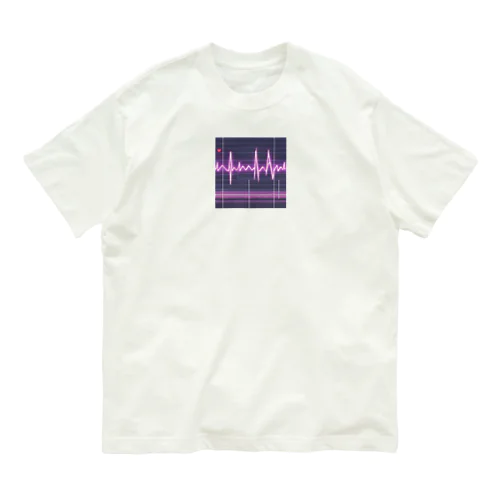 かっこいい心電図波形 Organic Cotton T-Shirt