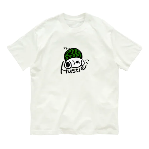 ハッスルワンちゃん Organic Cotton T-Shirt