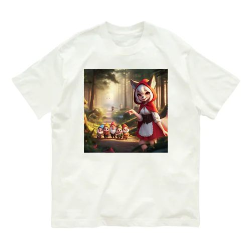 赤ずきん狼と小人たち Organic Cotton T-Shirt