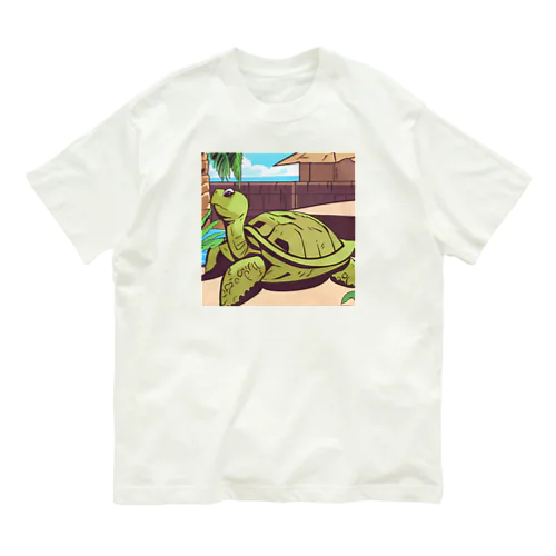 幸運のカメ Organic Cotton T-Shirt