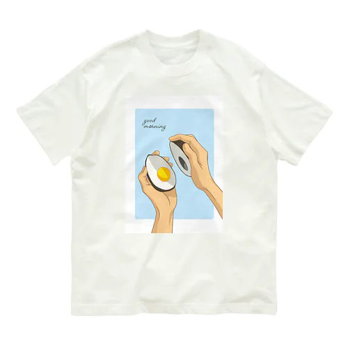 ゆでアボ オーガニックコットンTシャツ