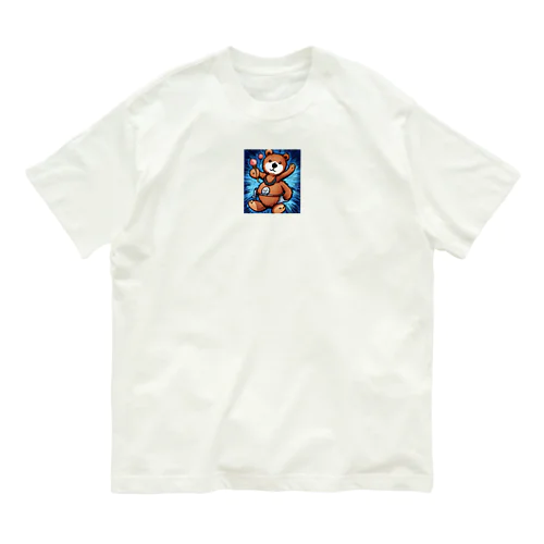 ヒップホップなクマさん オーガニックコットンTシャツ