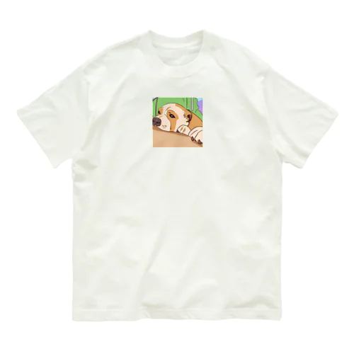 やる気のない犬 オーガニックコットンTシャツ