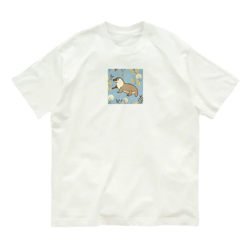 おさんぽカワウソ Organic Cotton T-Shirt