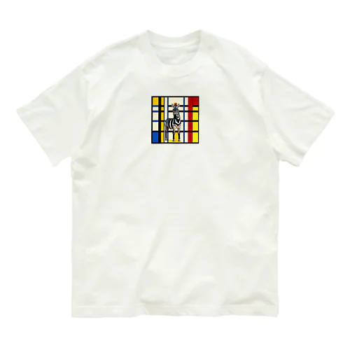 ゼブラ柄 オーガニックコットンTシャツ