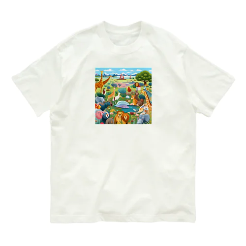 自然の動物園 Organic Cotton T-Shirt