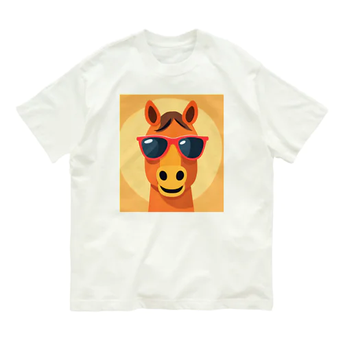 サングラスとヒヒー君・セカンド Organic Cotton T-Shirt