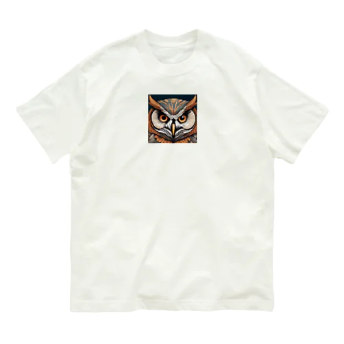 フクロウくんグッズ オーガニックコットンTシャツ