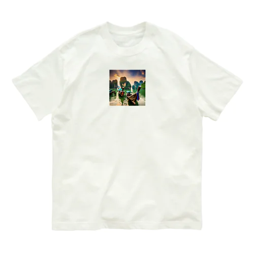 タイの美しい海と夕暮れ Organic Cotton T-Shirt