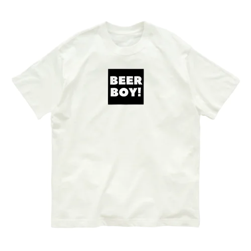 ビールボーイ(黒) オーガニックコットンTシャツ