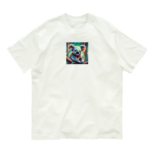 コアラのイラストグッズ オーガニックコットンTシャツ