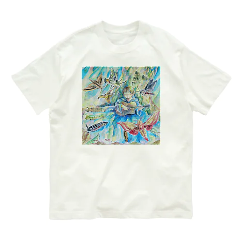 スズメガの森 designed by クスノキ陽菜 Organic Cotton T-Shirt