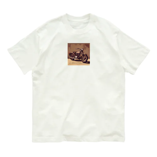 レトロバイクドット Organic Cotton T-Shirt