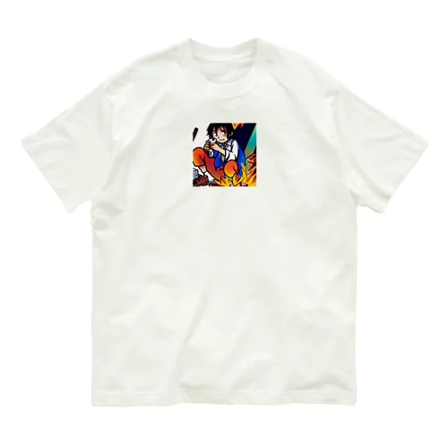 キュートなキャラクターたちの冒険 Organic Cotton T-Shirt