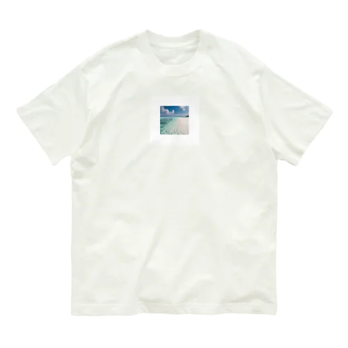 Beautiful beach オーガニックコットンTシャツ