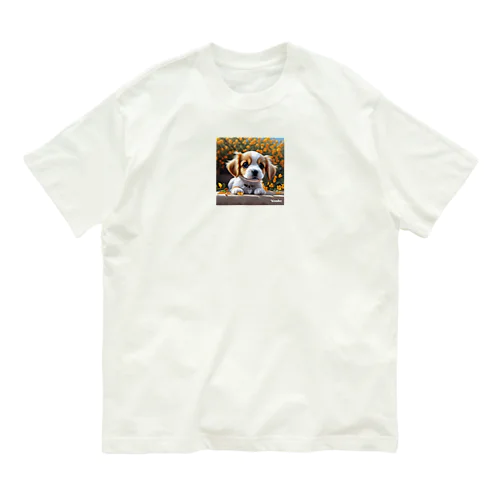 可愛すぎるわんちゃん可愛い🐶 Organic Cotton T-Shirt