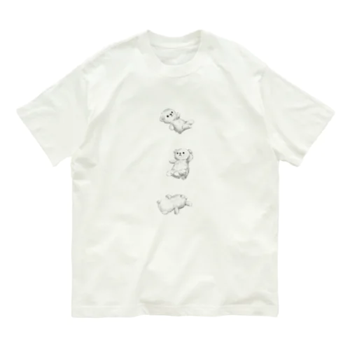 fall in kuma オーガニックコットンTシャツ