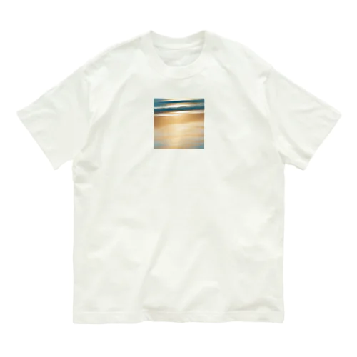 海岸線のイラストグッズ Organic Cotton T-Shirt