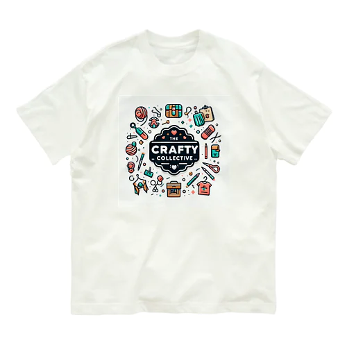 The Crafty Collective のロゴマーク Organic Cotton T-Shirt