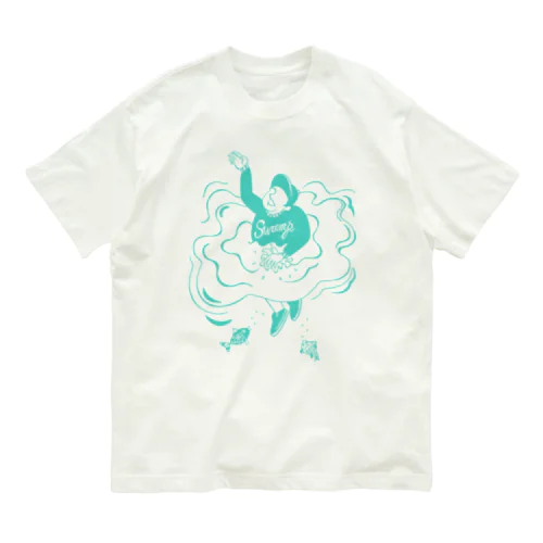 Super Positive Mint オーガニックコットンTシャツ