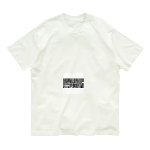 バーコード Organic Cotton T-Shirt