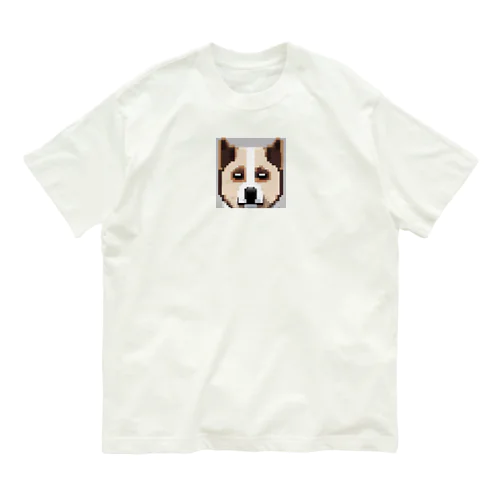 ピクセルアートのかわいい秋田犬 Organic Cotton T-Shirt