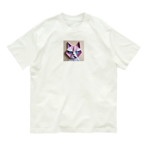 折り紙アニマル・ワシ猫ですねん！ Organic Cotton T-Shirt