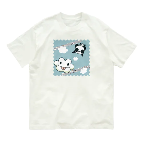 ズレぱんだちゃんとくもちゃん Organic Cotton T-Shirt