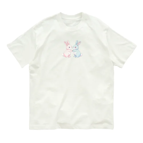 ゆるふわうさぎ オーガニックコットンTシャツ