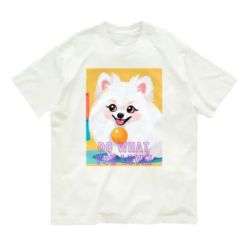 清楚系白ポメ　ポメ子 Organic Cotton T-Shirt