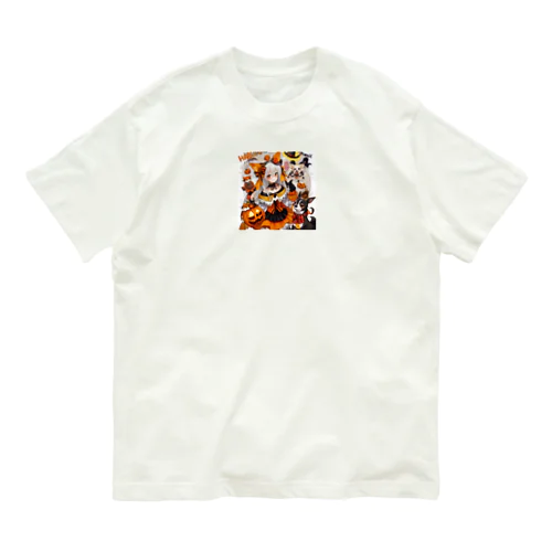 魔法のハロウィン・チワワと魔女の魔術 Organic Cotton T-Shirt