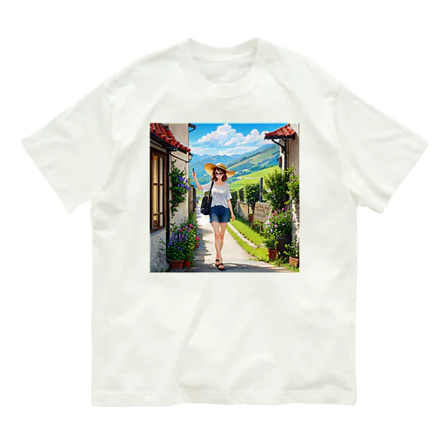 旅する女性 Organic Cotton T-Shirt