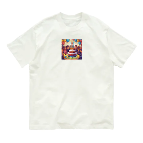 Happy Birthday - 02 オーガニックコットンTシャツ