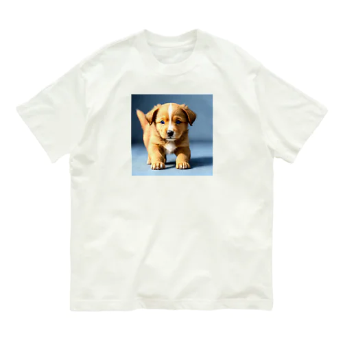 走ってくる子犬 Organic Cotton T-Shirt