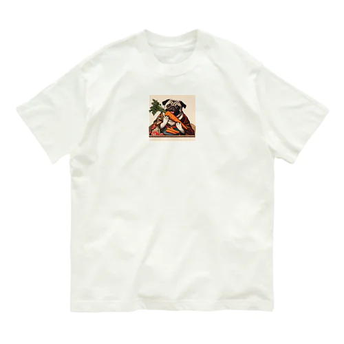 にんじんを持つ パグ Organic Cotton T-Shirt