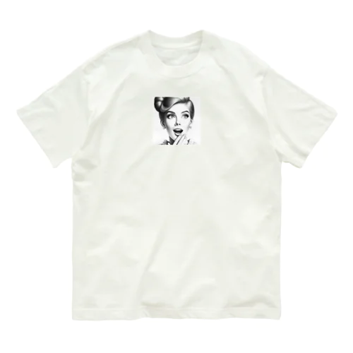 驚く女性 Organic Cotton T-Shirt