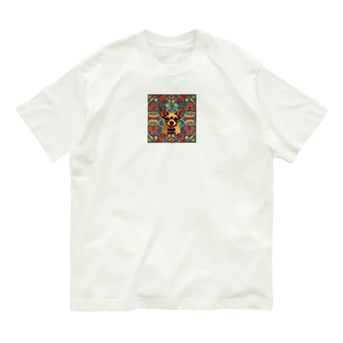 ハロウィンの魔法で輝くチワワアート Organic Cotton T-Shirt