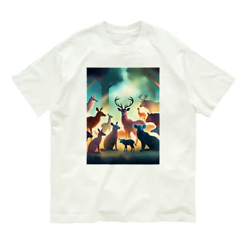 動物の集会 Organic Cotton T-Shirt