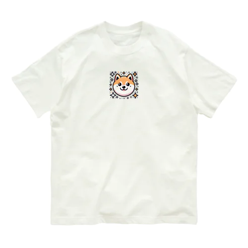 かわいい芝犬 オーガニックコットンTシャツ