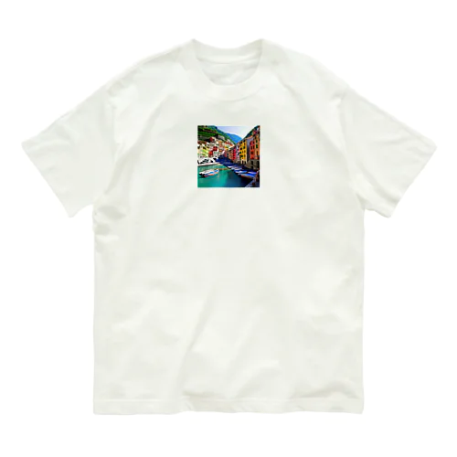 絵画のようなチンクエテッレの風景 Organic Cotton T-Shirt