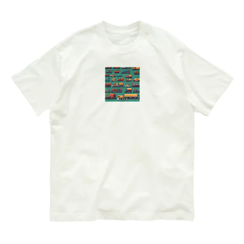 はたらくくるまドット絵 Organic Cotton T-Shirt