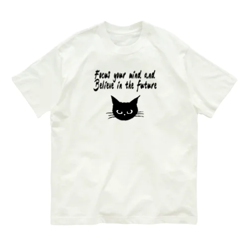 ネコ修正版 オーガニックコットンTシャツ