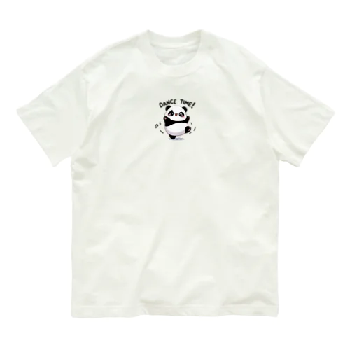 ダンスタイムパンダ オーガニックコットンTシャツ