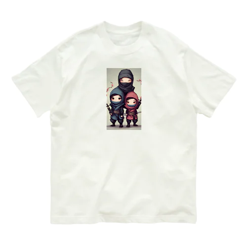 愛くるしい忍者イラストのグッズ Organic Cotton T-Shirt